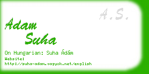 adam suha business card