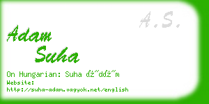 adam suha business card